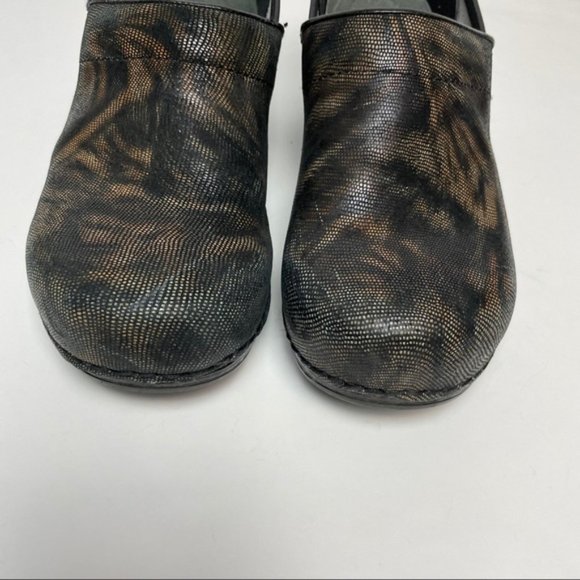 Dansko Black and Brown Clogs - US Size 9.5 10 EU Size 40 - Picture 4 of 7